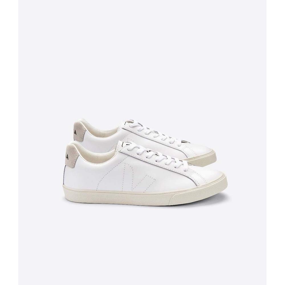 Veja ESPLAR LEATHER Tornacipő Női White/Beige | HU 621HAP